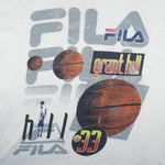 FILA - NBA Grant Hill Basketball #33 T-Shirt 1990s Medium Vintage Retro Basketball
