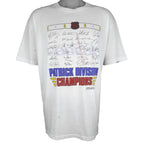 NHL (Hanes)- Washington Capitals Patrick Division Autographed T-Shirt 1989 XX-Large Vintage Retro Hockey