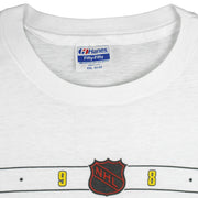 NHL (Hanes)- Washington Capitals Patrick Division Autographed T-Shirt 1989 XX-Large Vintage Retro Hockey