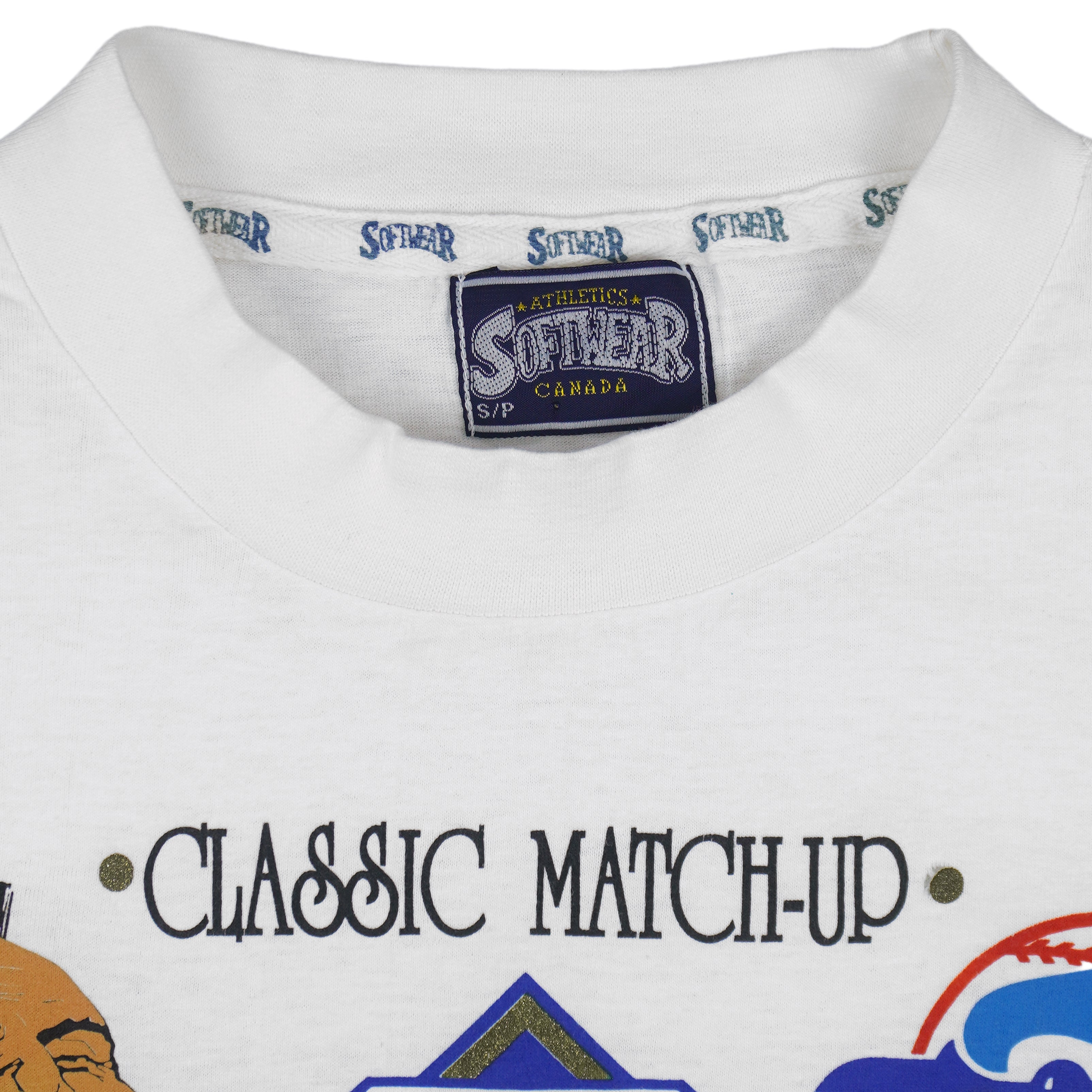 MLB (Softwear) - Braves VS Blue Jays World Series Classic Matchup T-Shirt 1992 Small Vintage Retro Baseball