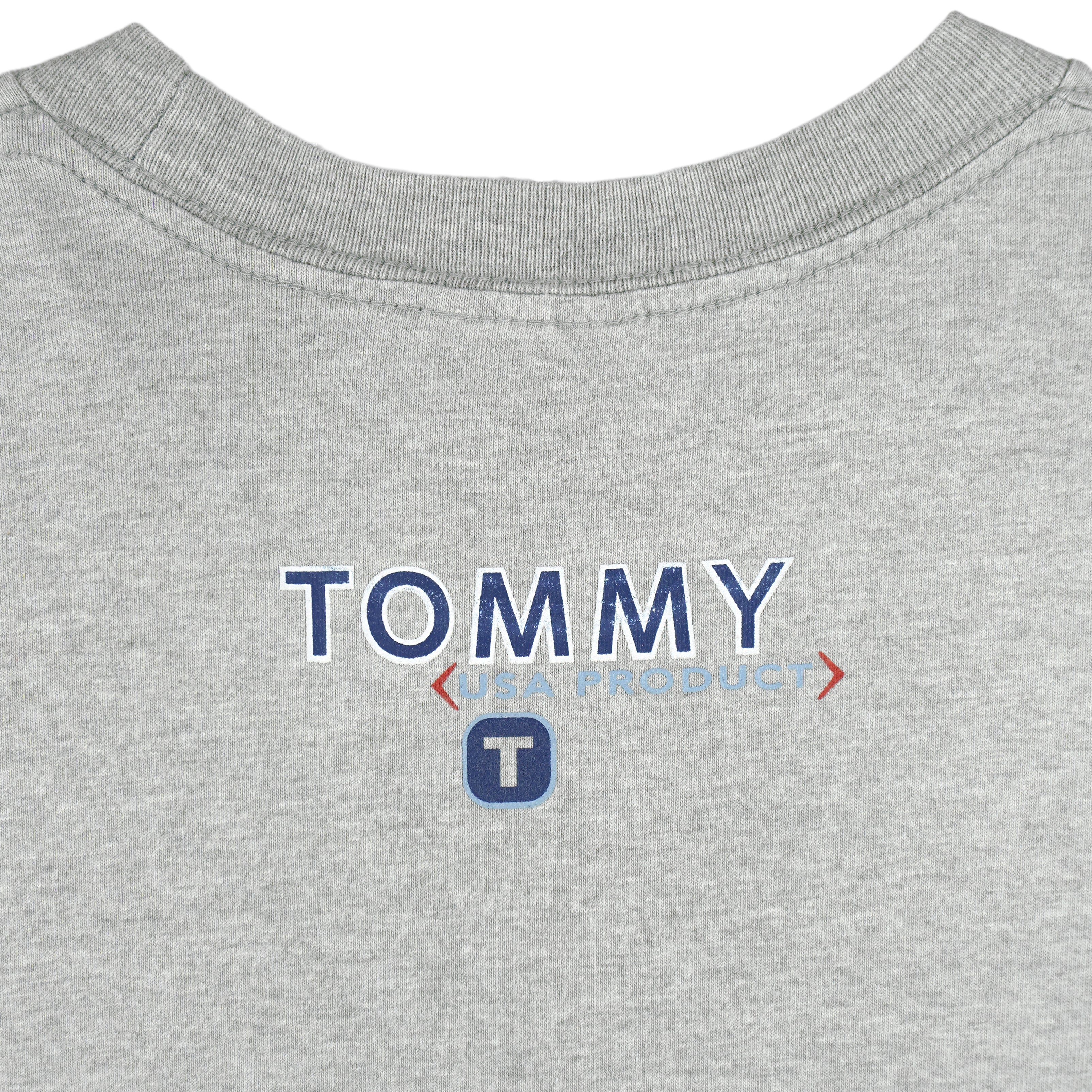 Tommy Hilfiger - American Standard Since MCMLXXXV Spell-Out T-Shirt 1990s Large Vintage Retro