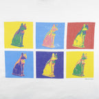 Vintage - British Art Museum Cat T-Shirt 1990s Medium Vintage Retro