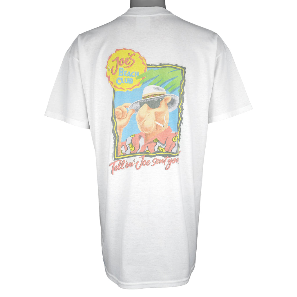 Vintage (Camel) - Joe's Beach Club Tell Em Joe Sent You T-Shirt 1993 X-Large Vintage Retro