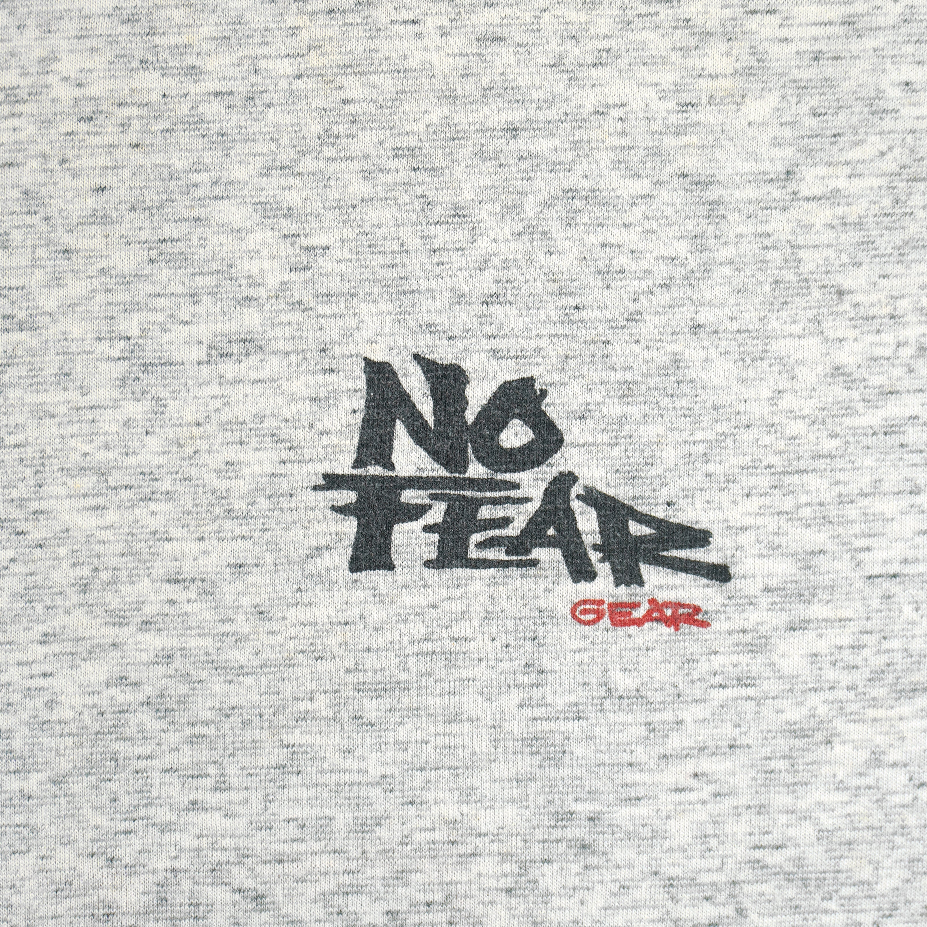 Vintage (No Fear) - Wherever The Fear May Be Look It In The Eyes T-Shirt 1990s Large Vintage Retro