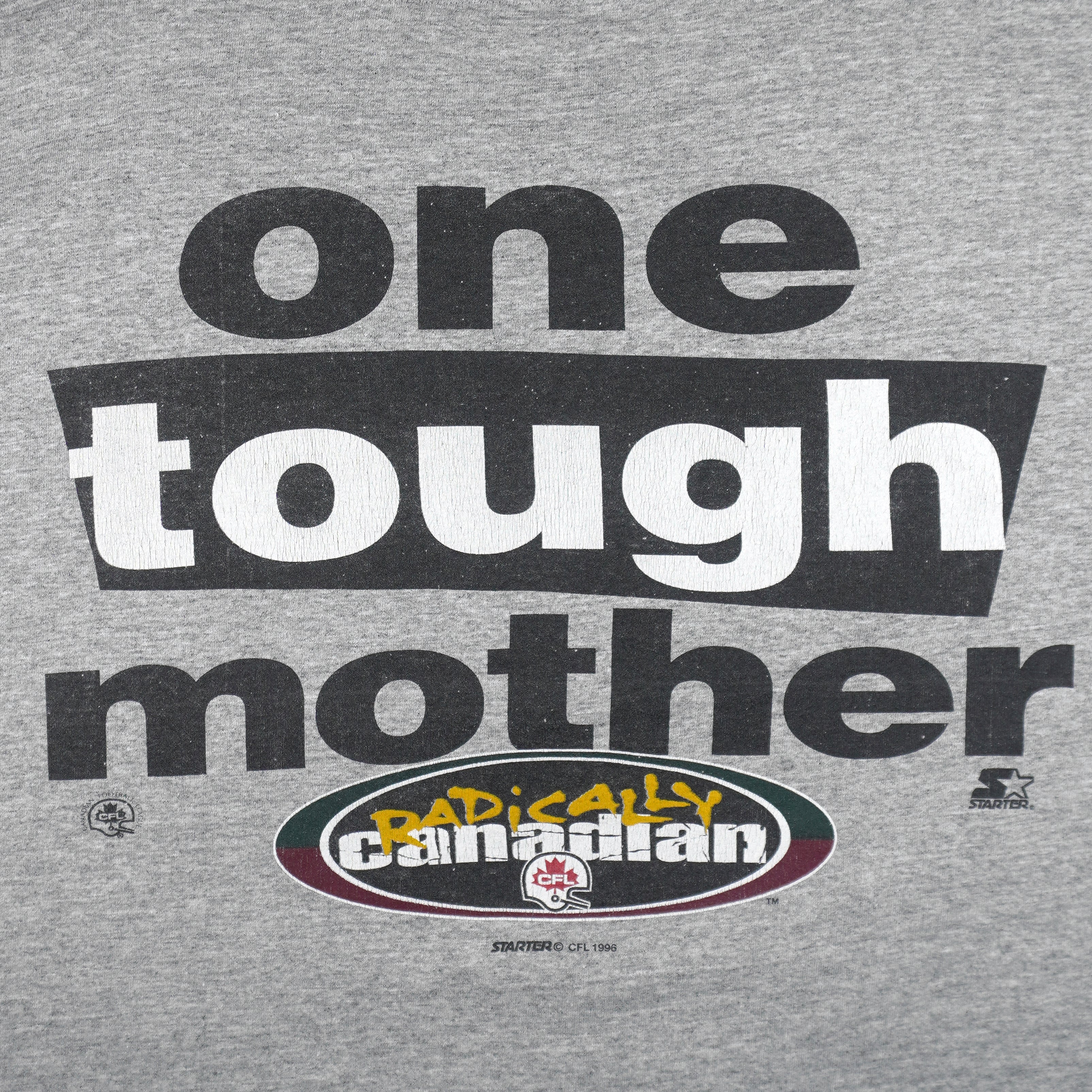 Starter (CFL) - Radically Canadian Football Single Stitch T-Shirt 1996 Large Vintage Retro Football