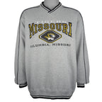 NCAA (Lee) - Missouri Tigers Embroidered Crew Neck Sweatshirt 1990s Large Vintage Retro
