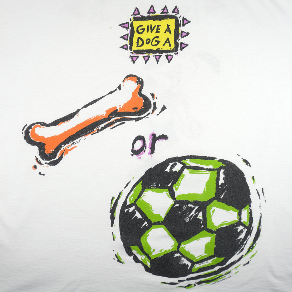 Vintage - USA Soccer World Cup Mascot T-Shirt 1993 Large Vintage Retro