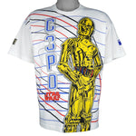 Vintage - Star Wars C-3PO X Pepsi T-Shirt 1997 Medium Vintage Retro