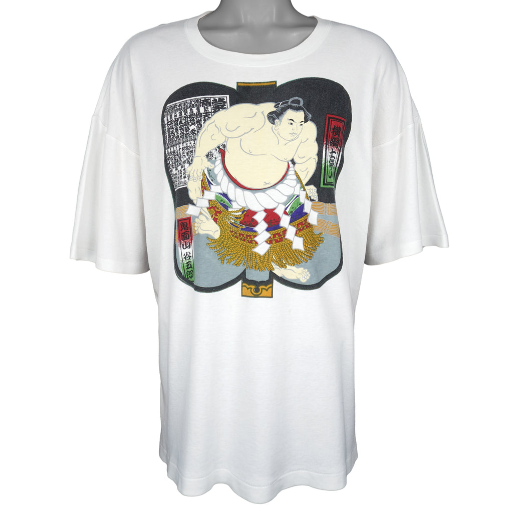 Vintage - Sumo Kimen Yamatani Single Stitch T-Shirt 2000s XX-Large Vintage Retro