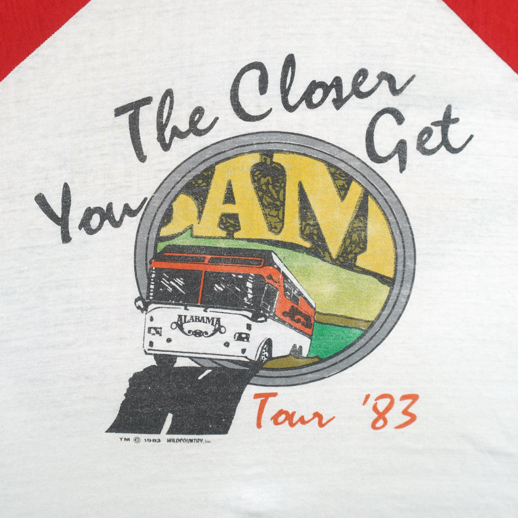 Vintage - Alabama The Closer You Get Tour Long Sleeve Shirt 1983 Medium Vintage Retro