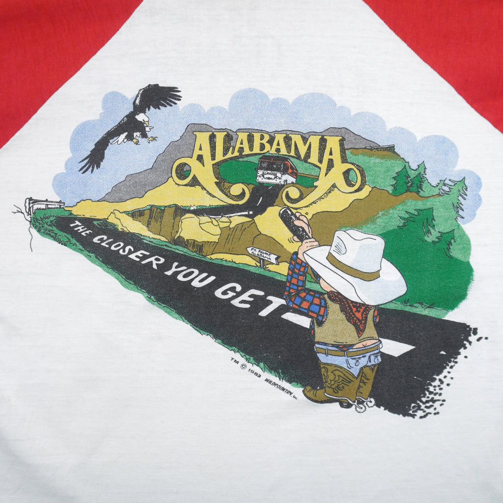 Vintage - Alabama The Closer You Get Tour Long Sleeve Shirt 1983 Medium Vintage Retro