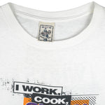 Vintage (Alore) - I Work, Cook, Clean Run 5 Miles A Day T-Shirt 1990s X-Large Vintage Retro