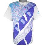 Nike - Challenge Court Tennis All Over Print T-Shirt 1990s Medium Vintage Retro