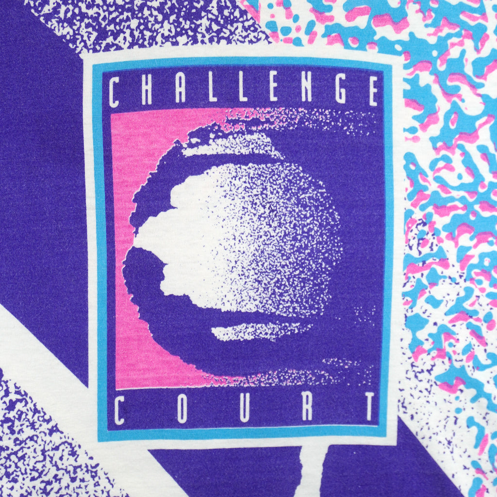 Nike - Challenge Court Tennis All Over Print T-Shirt 1990s Medium Vintage Retro
