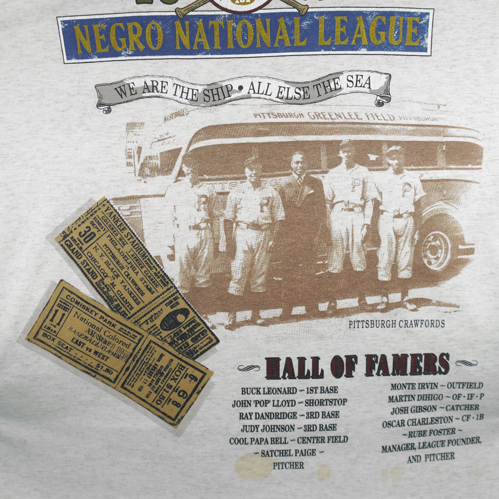 MLB (Long Gone) - The Negro Leagues 1920 Kansas City Monarch T-Shirt 1992 X-Large Vintage Retro Baseball