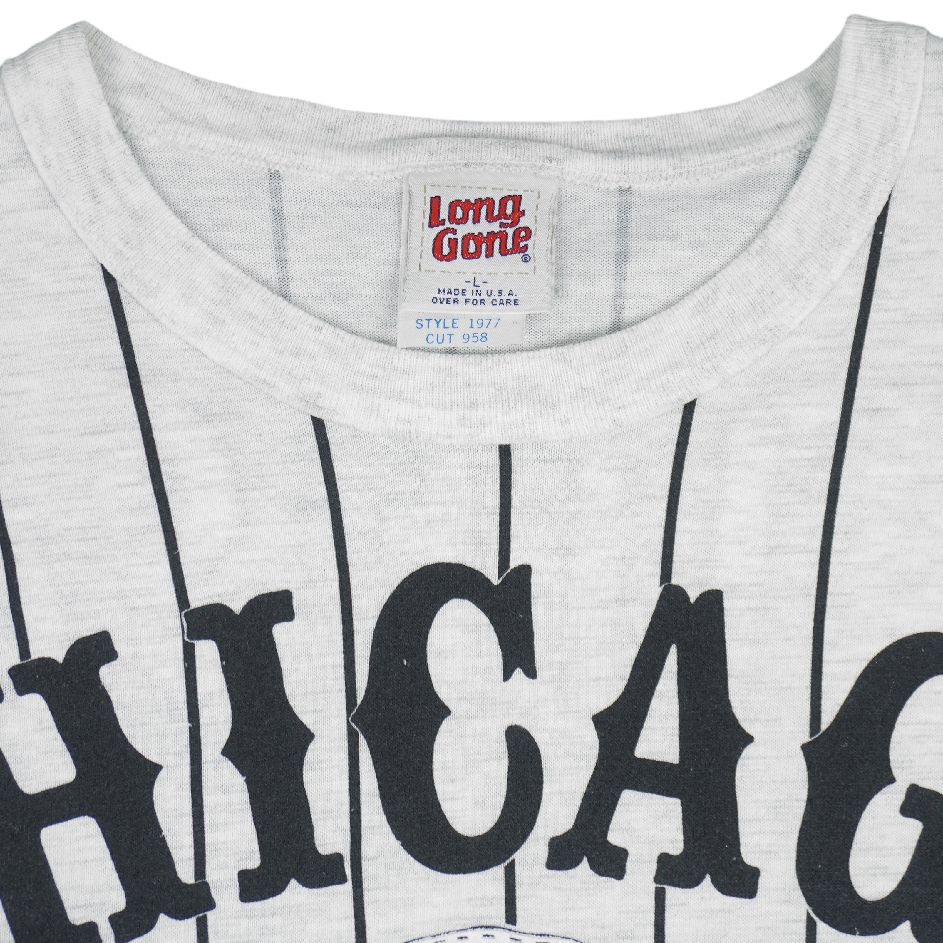 MLB (Long Gone) - Chicago White Sox 1917 World Series T-Shirt 1991 Large Vintage Retro Baseball