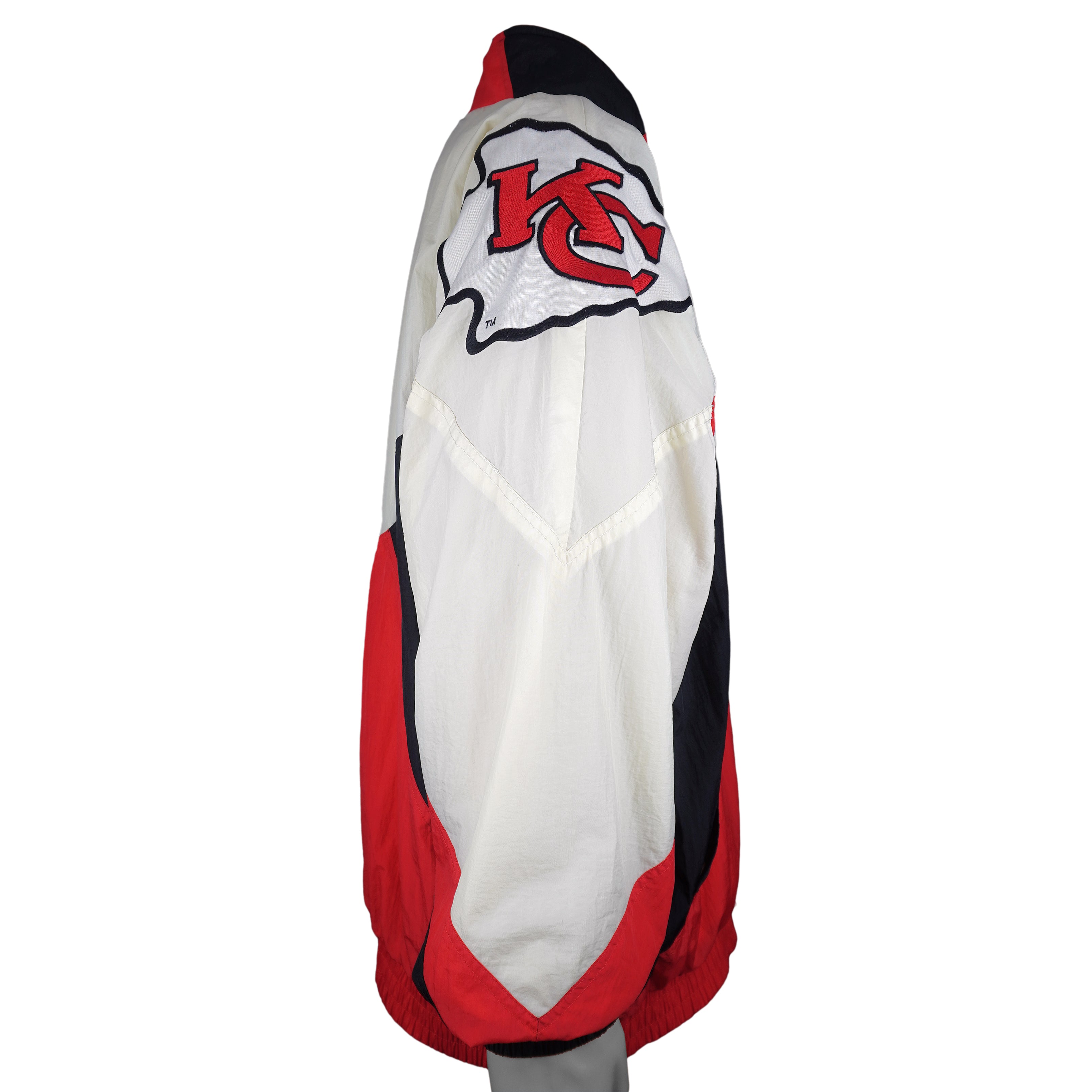 NFL (Apex One) - Kansas City Chiefs Zip-Up Windbreaker 1990s X-Large Vintage Retro Football