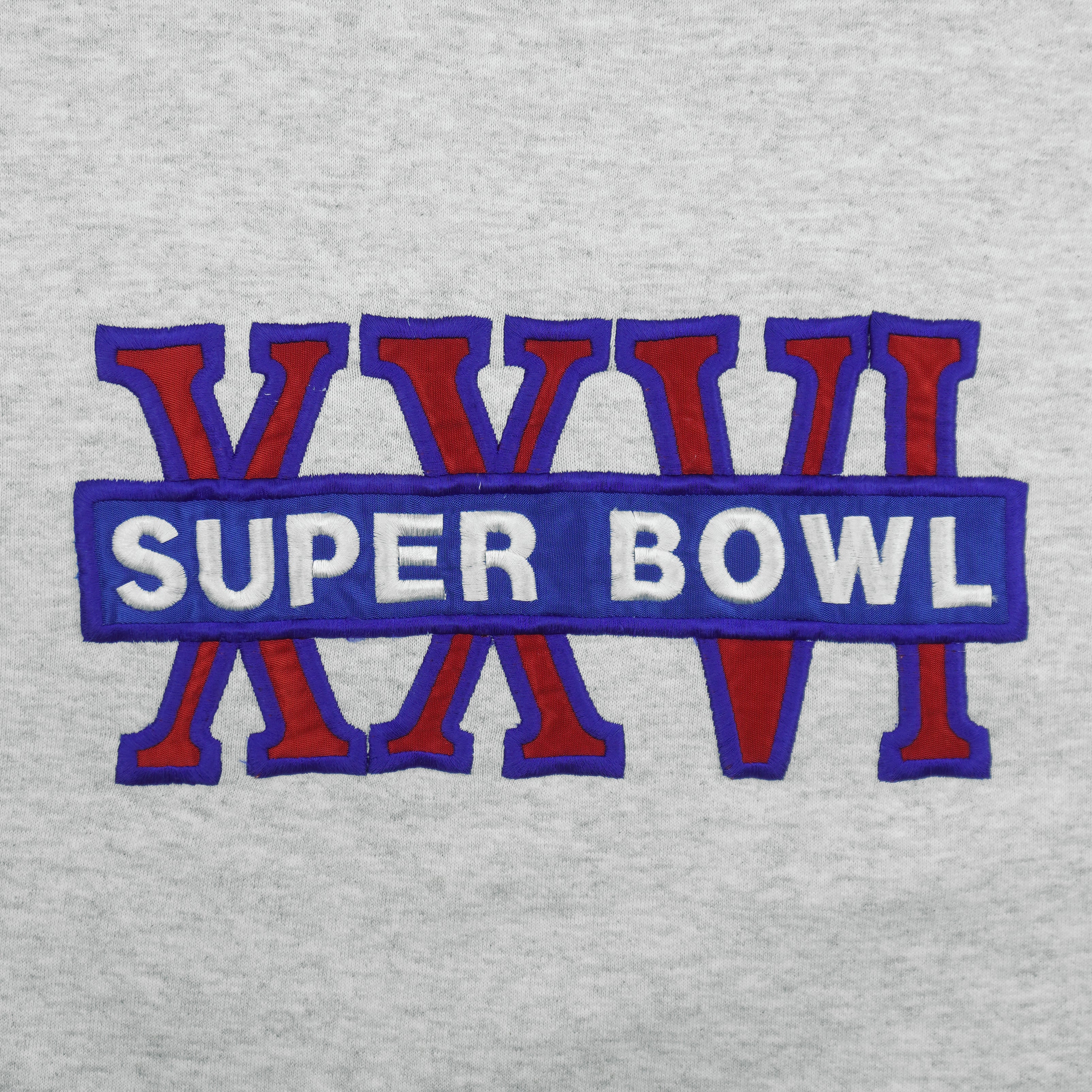 NFL (Nutmeg) - Super Bowl XXVI Crew Neck Sweatshirt 1991 Large Vintage Retro Football