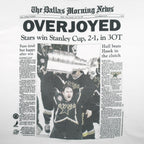 NHL - Dallas Stars Stanley Cup Champions Front Pages T-Shirt 1999 X-Large Vintage Retro Hockey