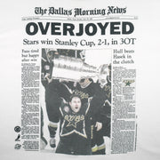 NHL - Dallas Stars Stanley Cup Champions Front Pages T-Shirt 1999 X-Large Vintage Retro Hockey