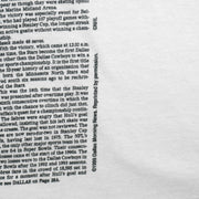 NHL - Dallas Stars Stanley Cup Champions Front Pages T-Shirt 1999 X-Large Vintage Retro Hockey