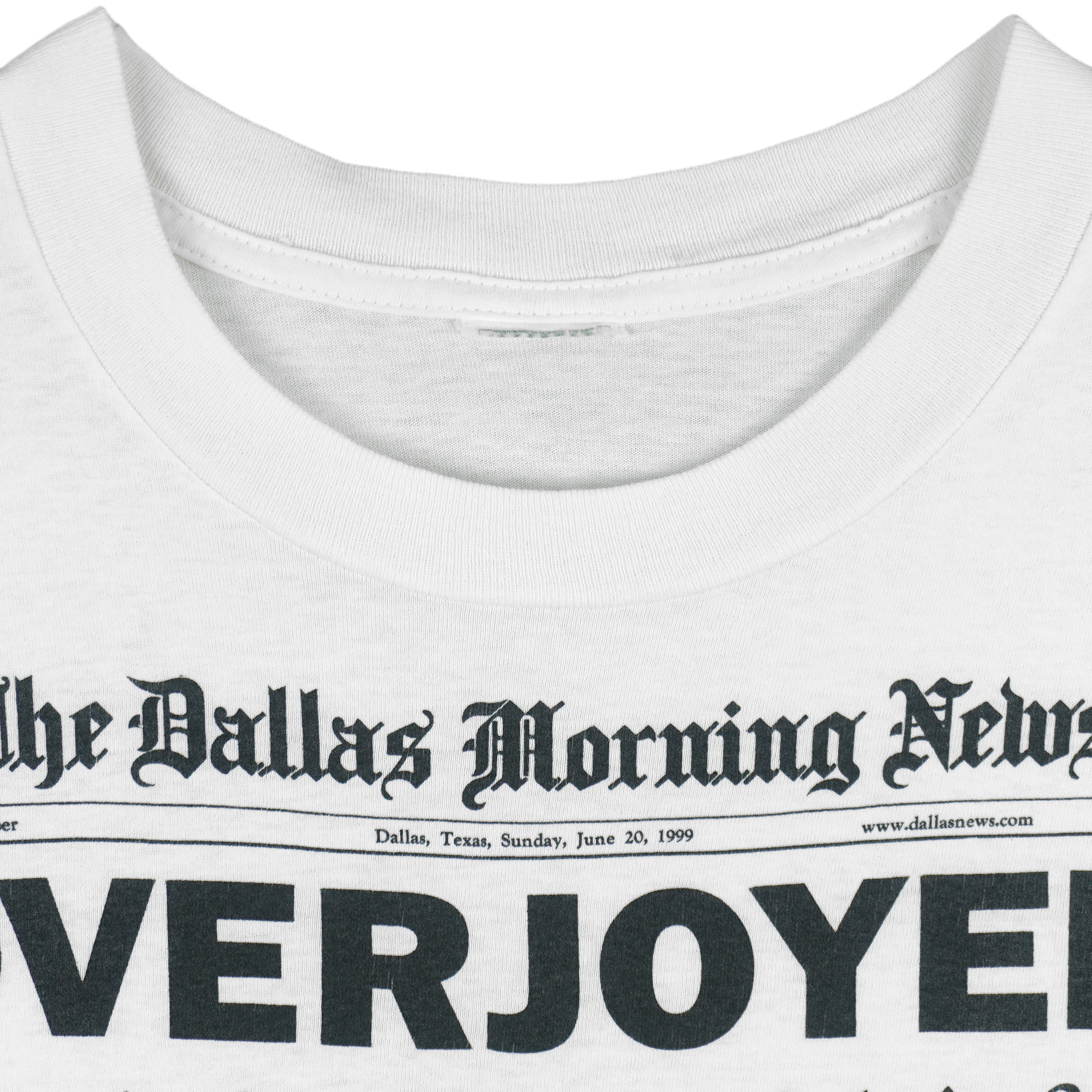 NHL - Dallas Stars Stanley Cup Champions Front Pages T-Shirt 1999 X-Large Vintage Retro Hockey