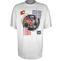 NHL - Calgary Flames VS Hartford Whalers Matchup T-Shirt 1995 X-Large Vintage Retro Hockey