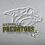 NHL (Logo Athletic) - Nashville Predators Spell-Out T-Shirt 1990s Large Vintage Retro Hockey