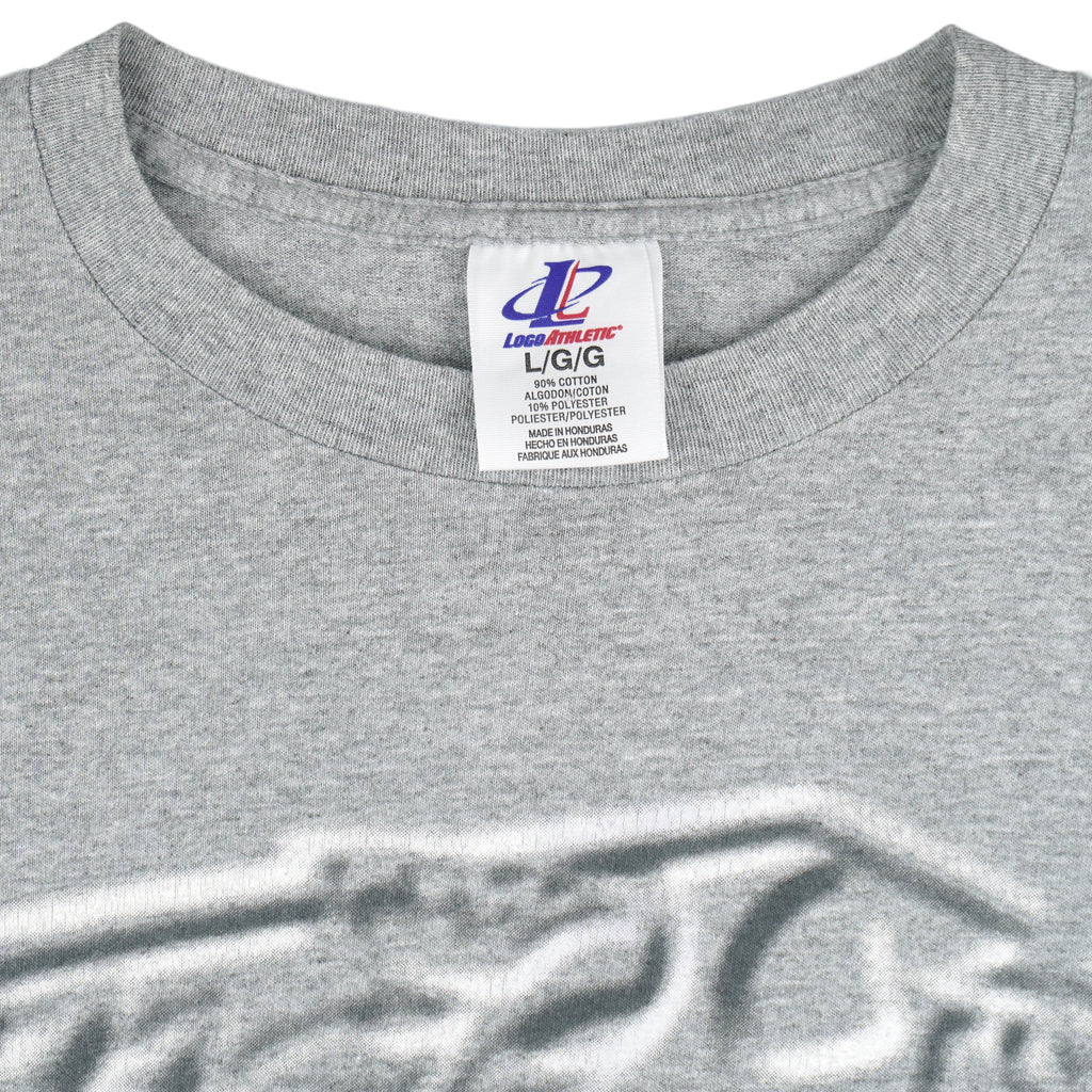 NHL (Logo Athletic) - Nashville Predators Spell-Out T-Shirt 1990s Large Vintage Retro Hockey