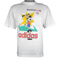 Adidas - World Cup USA 94 Mascot Spell-Out T-Shirt 1994 Medium Vintage Retro