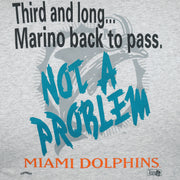 NFL (Nutmeg) - Miami Dolphins Not A Problem Spell-Out T-Shirt 1990s Large Vintage Retro Football