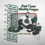 NHL (Hanes) - Louisiana IceGators Hockey T-Shirt 1996 X-Large Vintage Retro Hockey