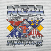 NCAA (Trench) - Final Four Basketball Indiana, Michigan, Duke & Cincinnati 1992 Large Vintage Retro