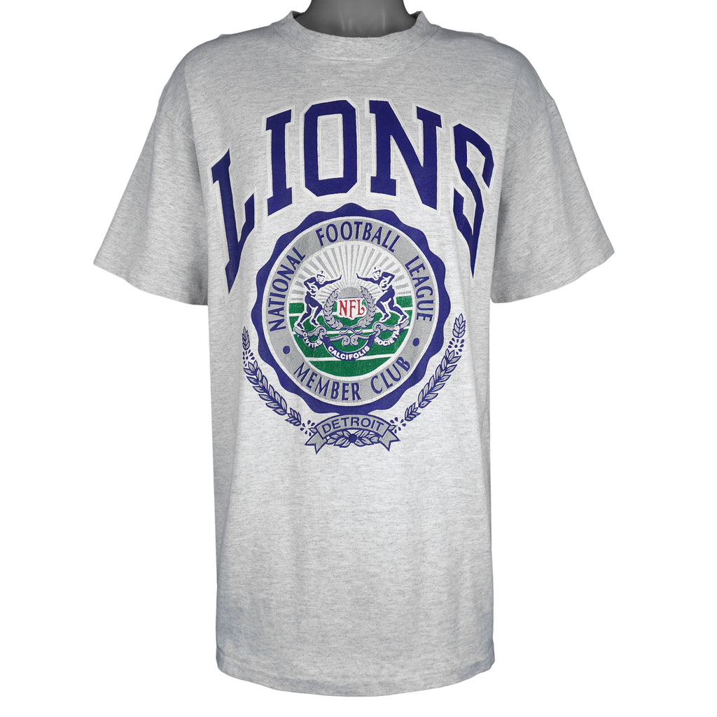 NFL (Nutmeg) - Detroit Lions Member Club T-Shirt 1990s XX-Large Vintage Retro Football