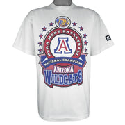Starter - NCAA Arizona Wildcats Basketball Final Four Champions T-Shirt 1997 Large Vintage Retro