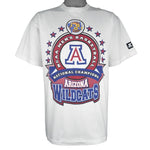 Starter - NCAA Arizona Wildcats Basketball Final Four Champions T-Shirt 1997 Large