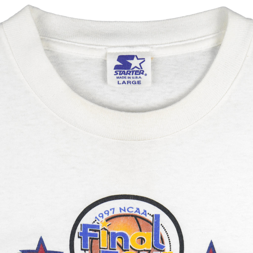 Starter - NCAA Arizona Wildcats Basketball Final Four Champions T-Shirt 1997 Large Vintage Retro