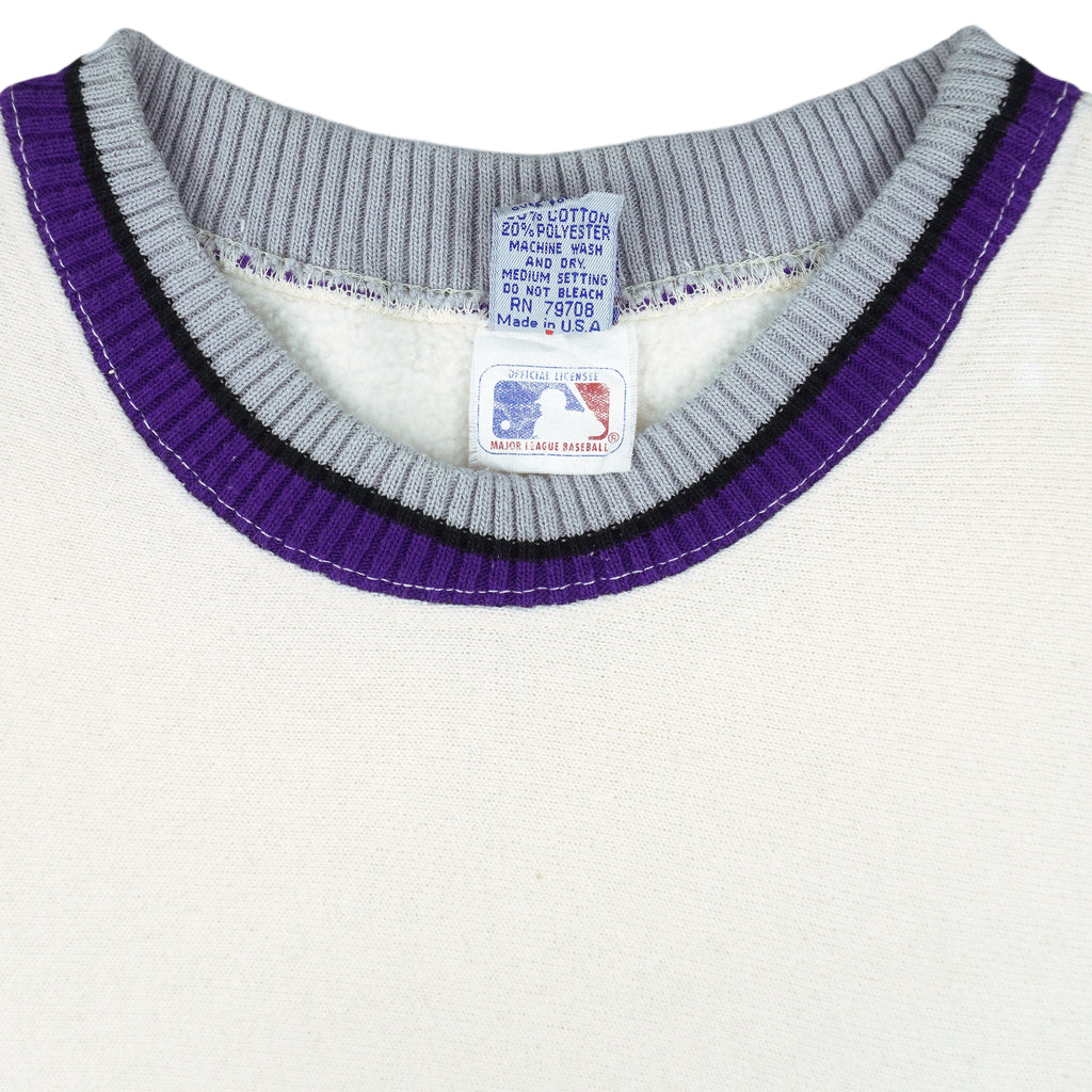 MLB (The Game) - Colorado Rockies, Inaugural Season Sweatshirt 1993 Large Vintage Retro Baseball
