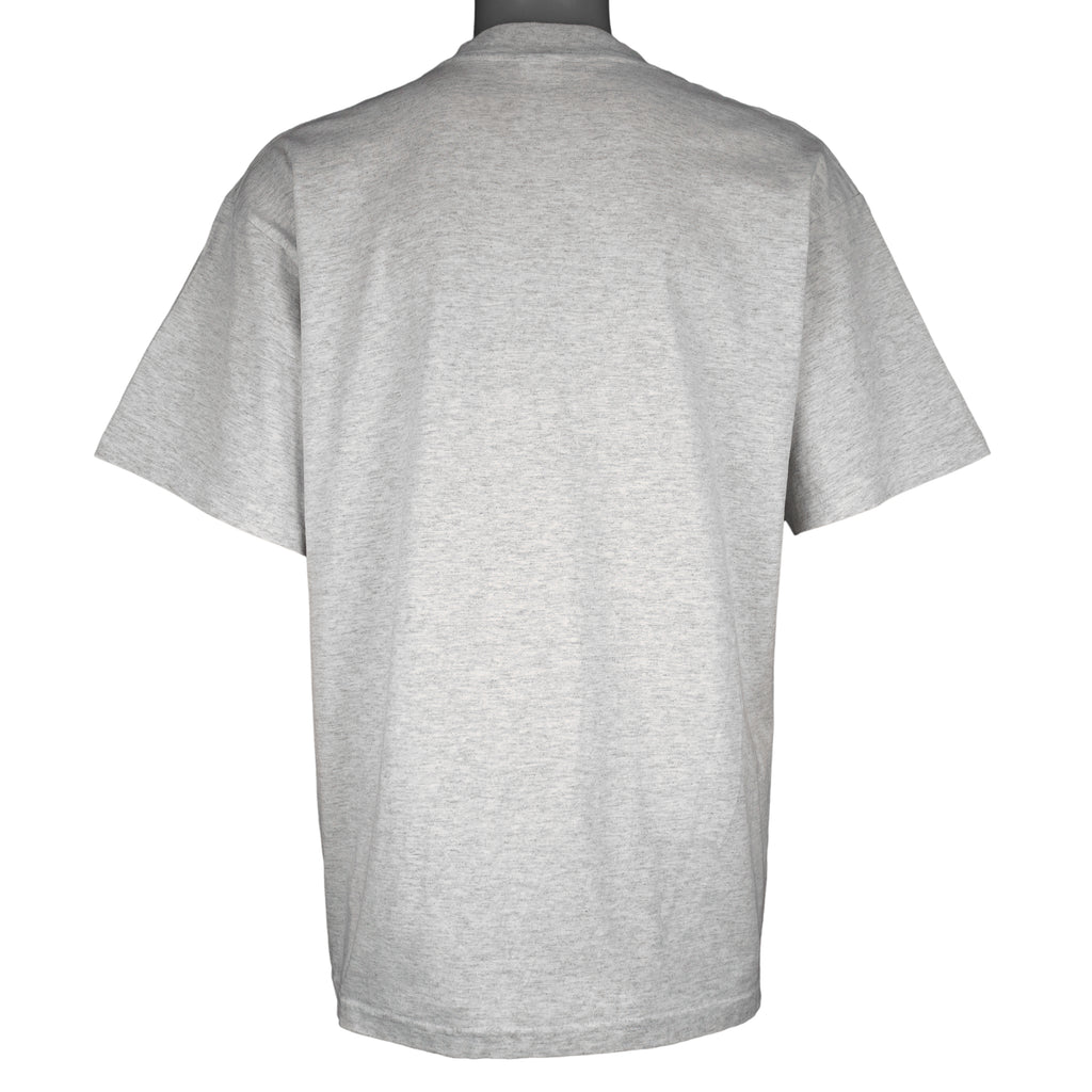 NFL (Logo 7) - Grey Super Bowl XXXIII, Falcons VS Broncos T-Shirt 1999 X-Large Vintage Retro Football
