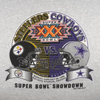 NFL (Logo 7) - Cowboys VS Steelers Super Bowl, Arizona T-Shirt 1995 X-Large