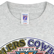 NFL (Logo 7) - Cowboys VS Steelers Super Bowl, Arizona T-Shirt 1995 X-Large