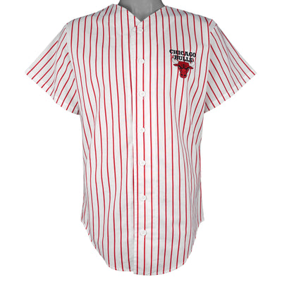NBA - Chicago Bulls Basketball Pinstripe Jersey 1990s Medium