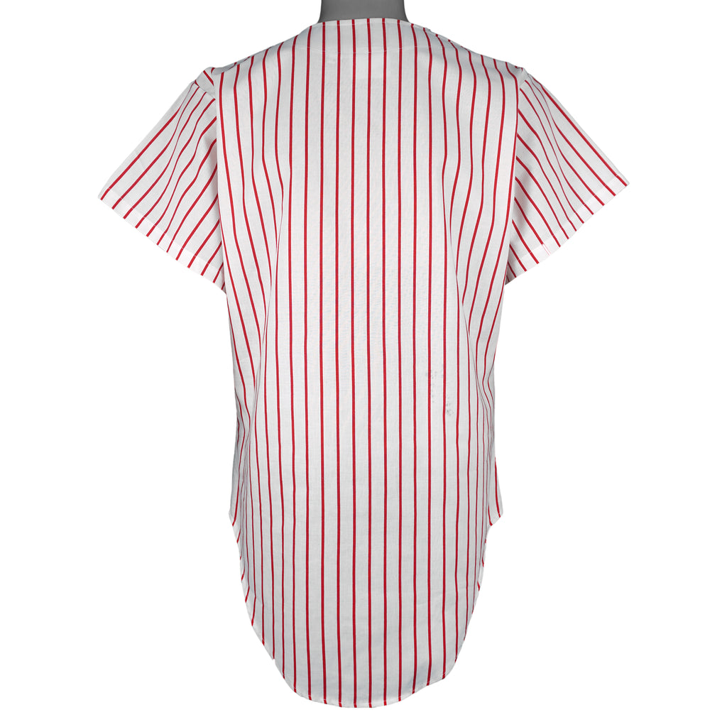 NBA - Chicago Bulls Basketball Pinstripe Jersey 1990s Medium Vintage Retro Baseball