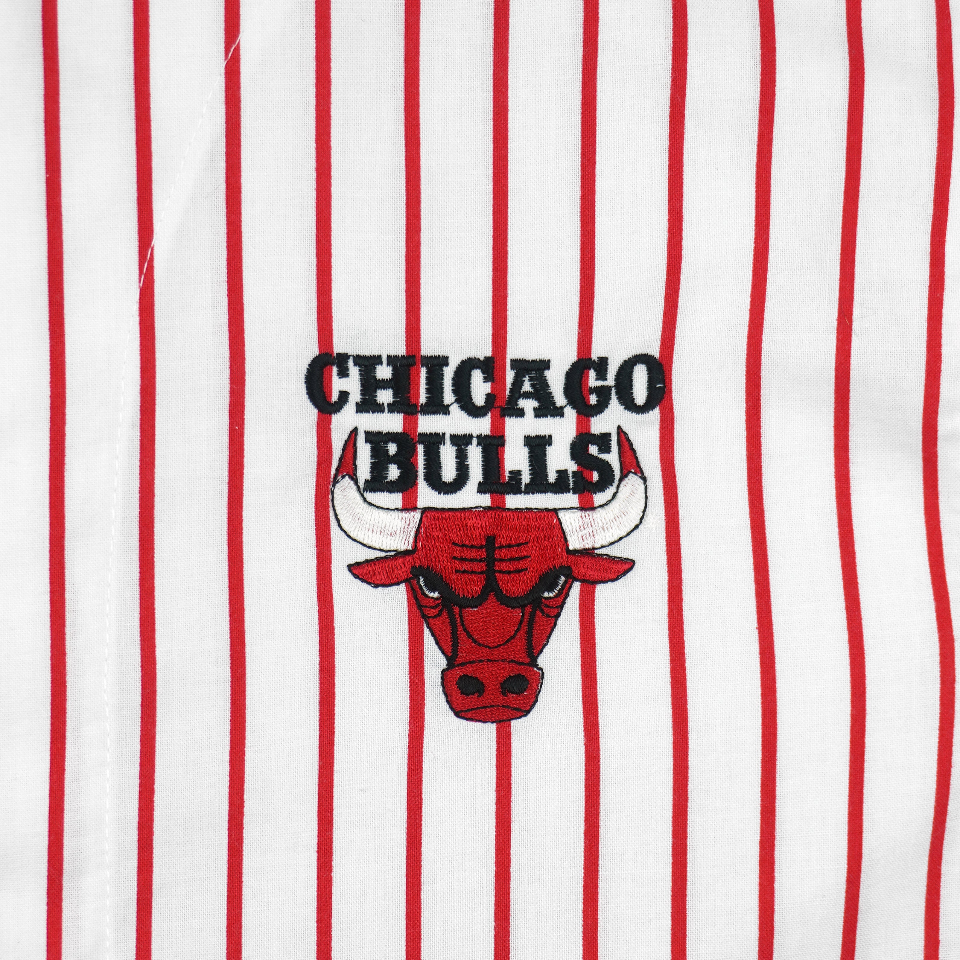 NBA - Chicago Bulls Basketball Pinstripe Jersey 1990s Medium Vintage Retro Baseball