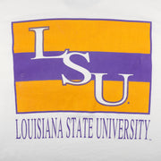 Champion - Louisiana State University LSU Tigers Spell-Out T-Shirt 1990s Large Vintage Retro
