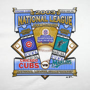 Adidas - Cubs Vs Marlins National League Champions Deadstock T-Shirt 2003 X-Large Vintage Retro Baseball
