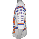 NBA (Long Gone) - New York Knicks Spell-Out T-Shirt 1990s Large Vintage Retro. Basketball
