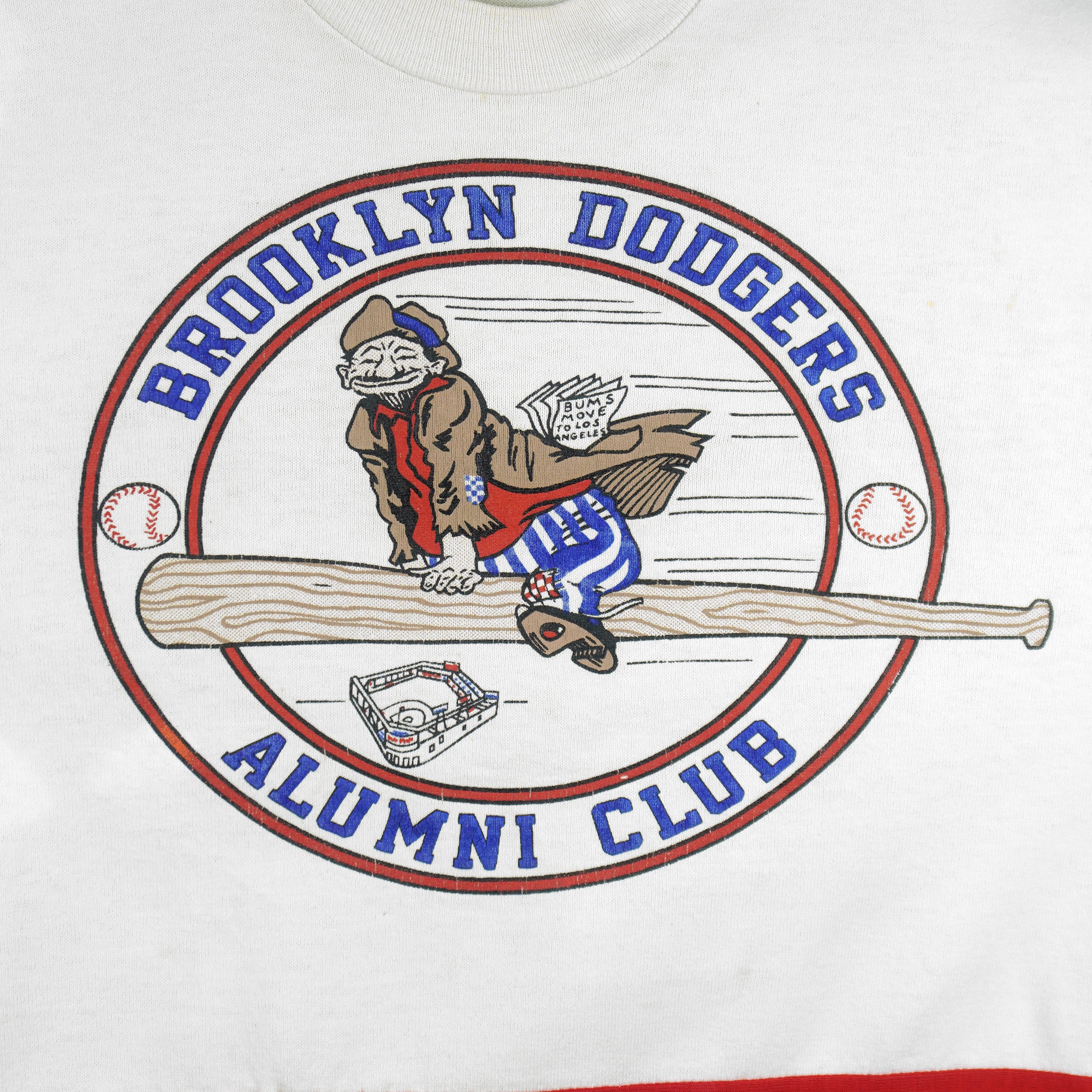 MLB (Nutmeg) - Brooklyn Dodgers Baseball Jersey 1990s Medium Vintage Retro Baseball