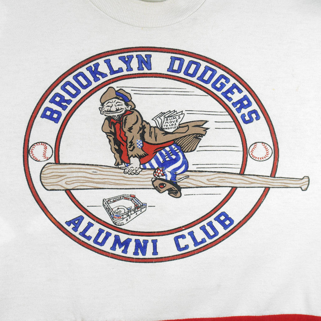 MLB (Nutmeg) - Brooklyn Dodgers Baseball Jersey 1990s Medium Vintage Retro Baseball