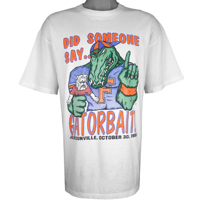 NCAA (TL) - Florida Gators Vs Georgia Bulldogs Single Stitch T-Shirt 1993 X-Large